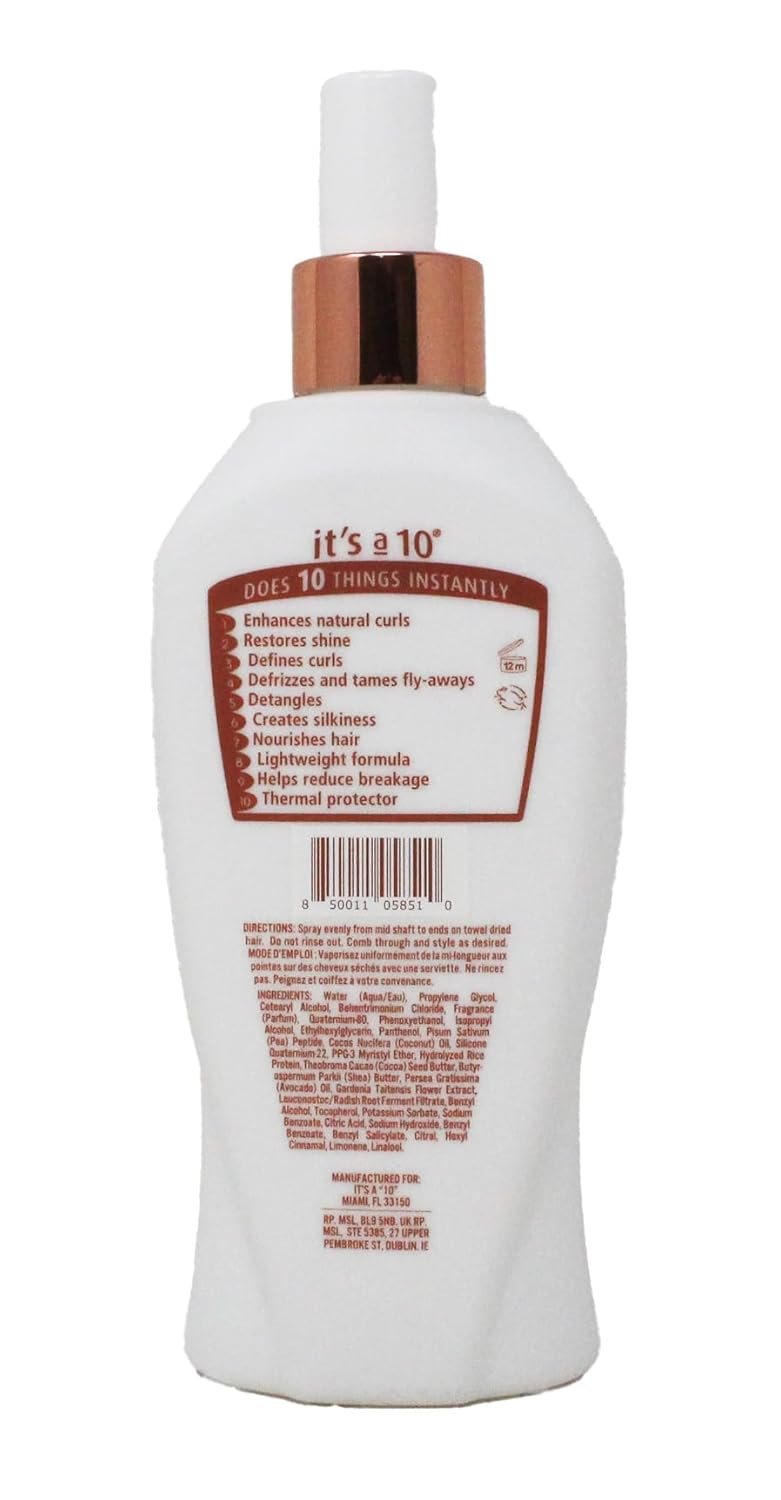 It's A 10 Haircare Coily Collection Miracle Leave-In 10 Ounce, Yellow - Image 3