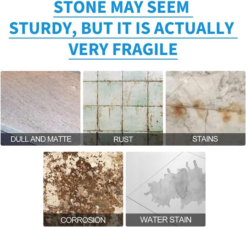 Stone Stain Remover Cleaner, Stone Crystal Plating Agent, Marble Cleaner Stain Remover, Stubborn Stains Cleaner, All Purpose Marble Cleaner and Polish (1pcs) - Image 4