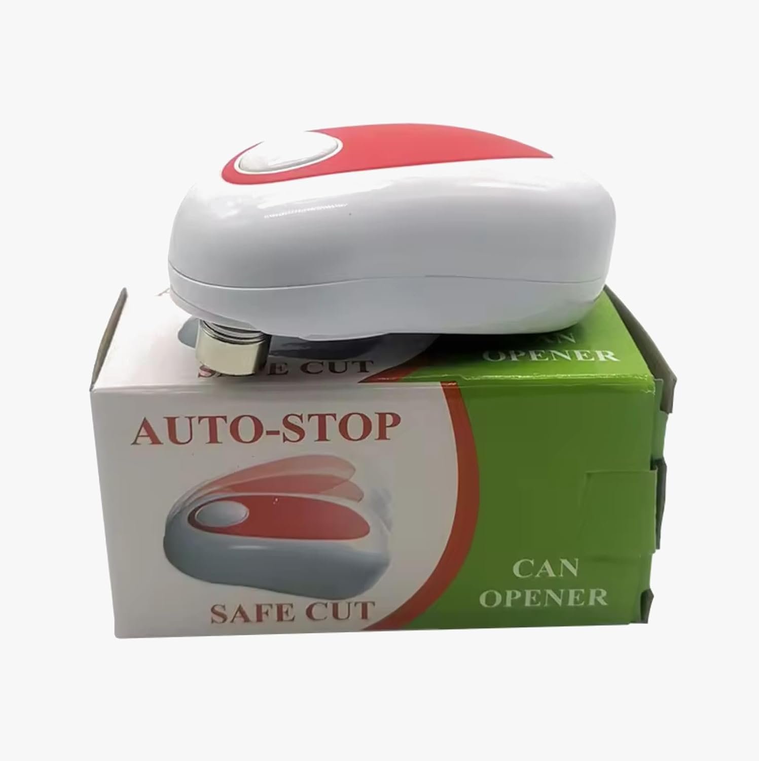 KitchenHelper Portable Compact Electric Cordless Can Opener, and bonus bottle opener, Cranberry - Image 6