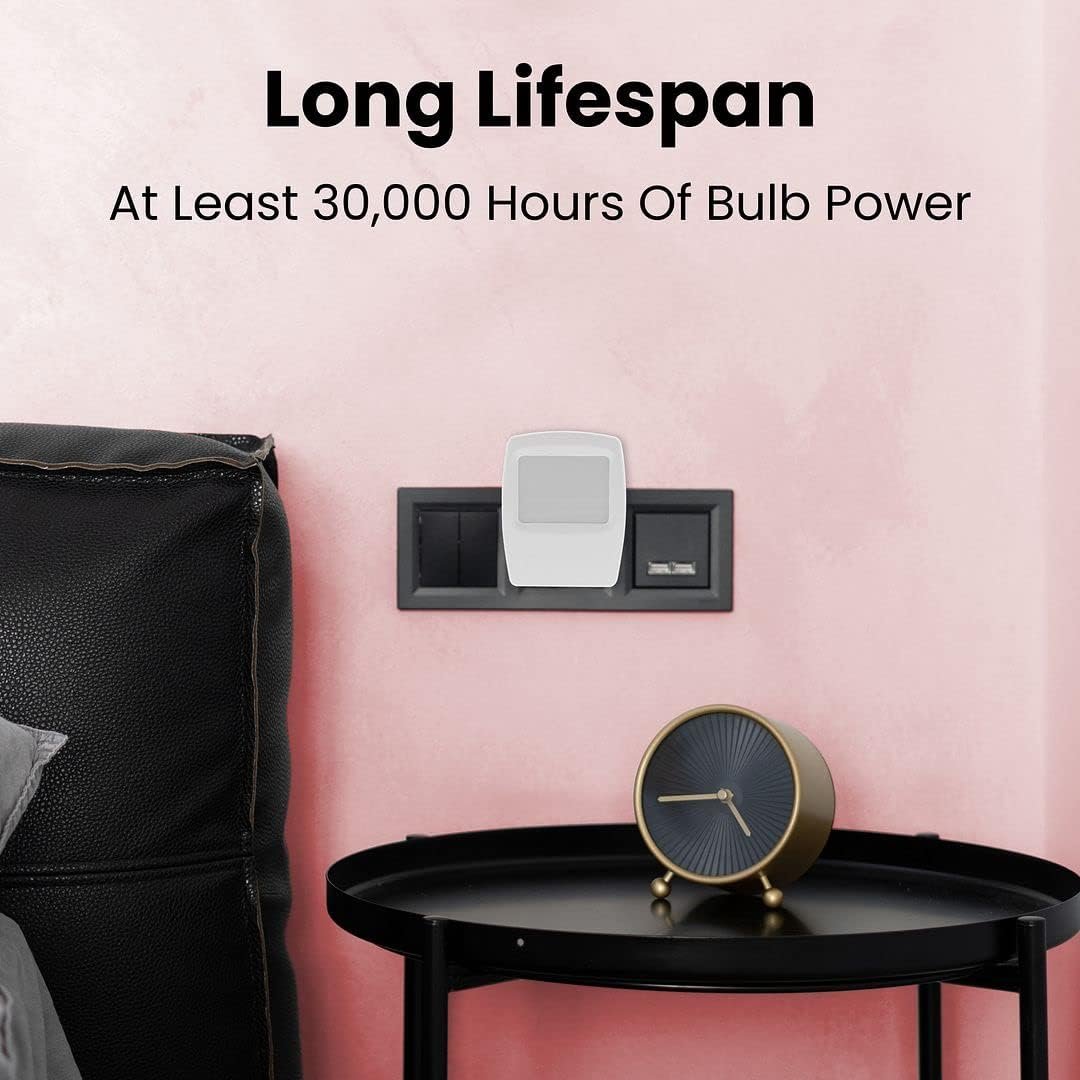 Plug-in LED Night Light, Low Light Night Light, Soft Warm White, Night Light Plug- Into Wall for Kids Toddlers Adults, Bathroom, Bedroom, Hallway, Kitchen, 120 Volts AC 60HZ 0.5 Watts, 4 Pack - Image 8