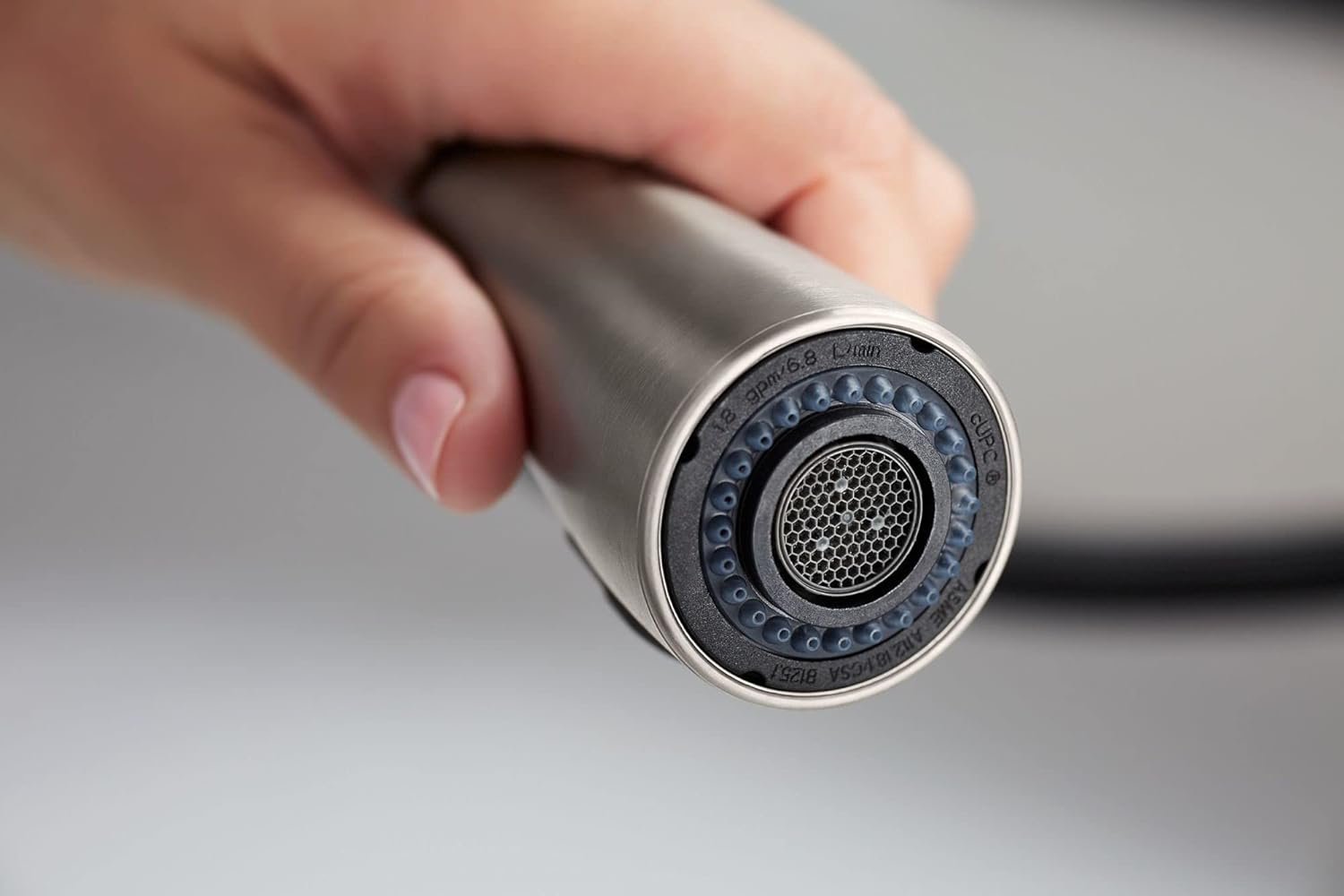 KOHLER 596-VS Simplice Pull Down Kitchen Faucet, 3-Spray Faucet, Kitchen Sink Faucet with Pull Down Sprayer, Vibrant Stainless, High Arch - Image 6