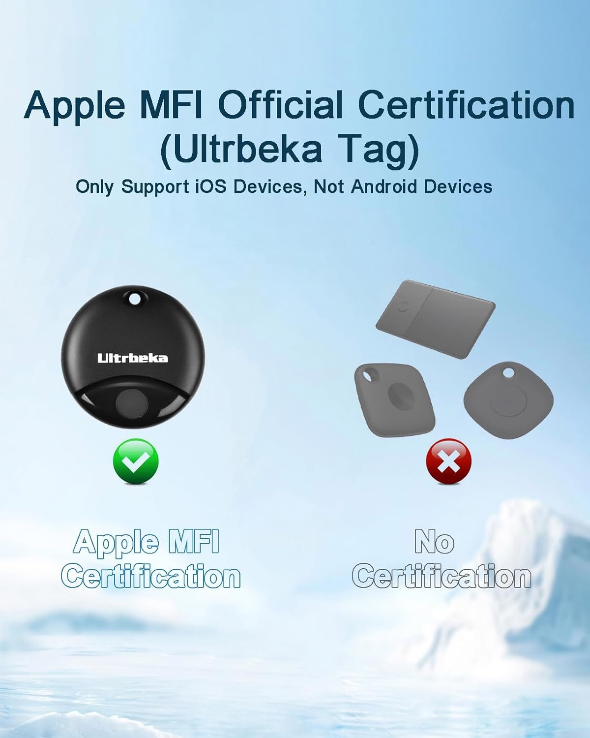 Air Tag 2 Pack Work with Apple Find My (iOS only), Item Finder Tag, Waterproof Mini Trackers for Bags, Luggage, Package, Comes with 2 Keyrings - Image 10