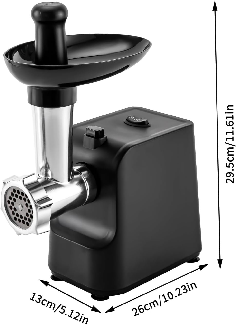 CNCEST Electric Meat Grinder,Electric Grinder 1000W For Meat with Attachments Sausage Maker,Stainless Steel Juicer,3 Grinding Plates Meat Grinder for Home Kitchen (black) - Image 7