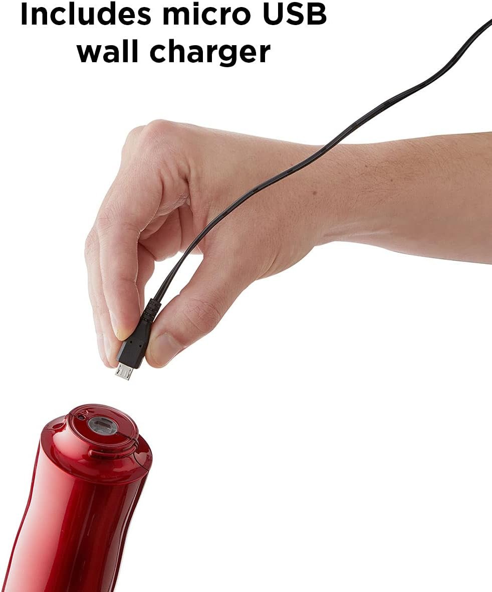 Rabbit Automatic Electric Corkscrew Wine Bottle Opener (Metallic Red) - Image 5