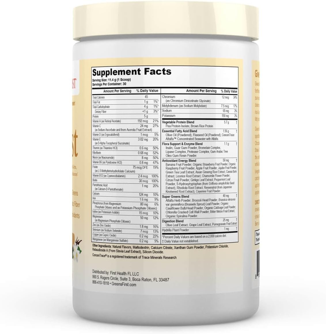 Greens First Boost - Plant-Based Protein & Balanced Nutrition - Superfood Shake Mix - No Wheat or Soy - Dairy-Free - Vegan - French Vanilla, 12.06 oz. - Image 9