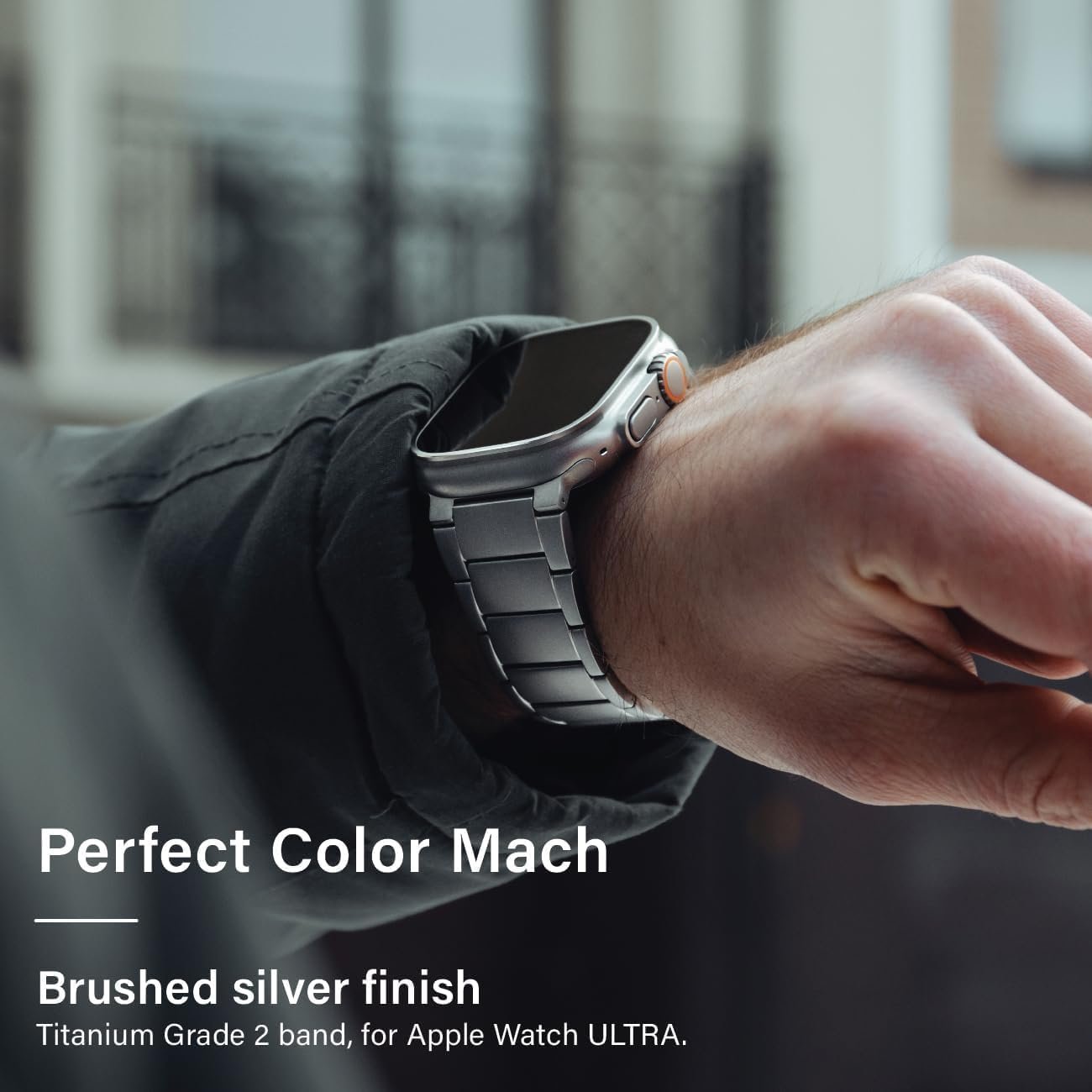 Titanium Watch Band T01 Pro (Max) - Fits Apple Watch ULTRA & ULTRA 2 (49mm) - Adjustable Titanium Apple Watch Band with Magnetic Clasp and DLC Scratch Resistant - Premium Color Matching Band with Comfortable grip - Replacement Wristbands for iWatch - Image 9