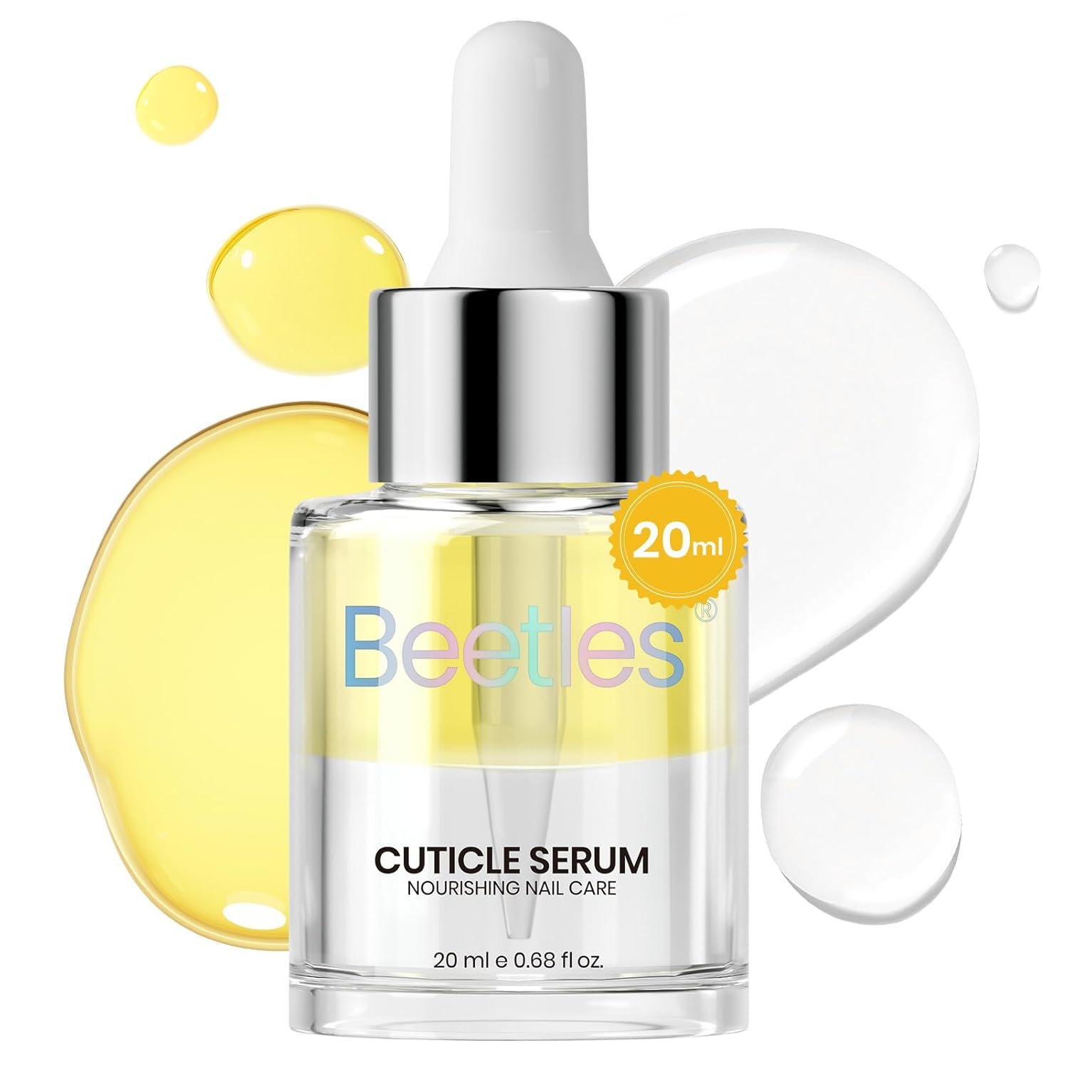 Beetles 20ml Cuticle Oil Nail Oil Care for Nail, Hydrating Oil For Repaired Cuticles, Remedy For Damaged Skin and Thin Nails with Vitamin E Cuticle Softener Nail Repair Organic Nail and Cuticle Oil - Image 2