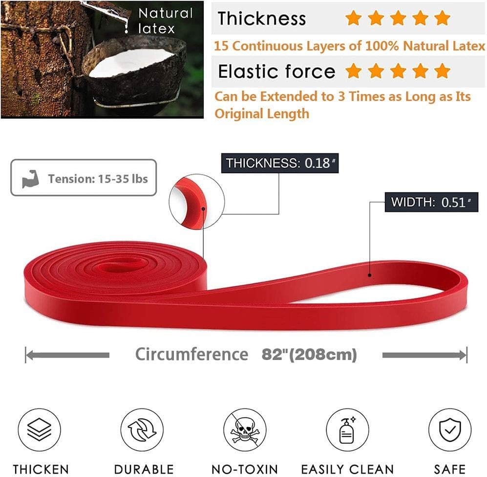 Pull-Up Bands Resistance-Bands Exercise-Bands - Pull up Assistance Bands Workout Bands Resistance for Women Long Resistance Bands Resistance Loop Bands Perfect for Gym Home - Image 3