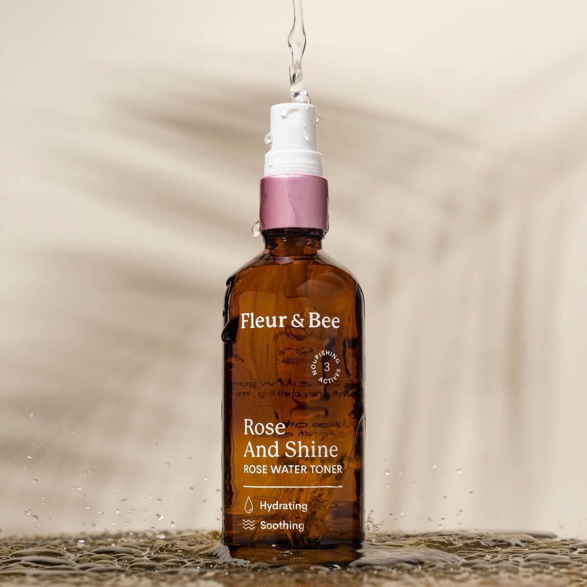 Rosewater Toner | 100% Vegan & Cruelty Free | Hydrating Rose Water Spray Mist | Alcohol Free | Refreshing Facial Toner for All Skin Types | Rose and Shine by Fleur & Bee - 3.4 fl oz - Image 8
