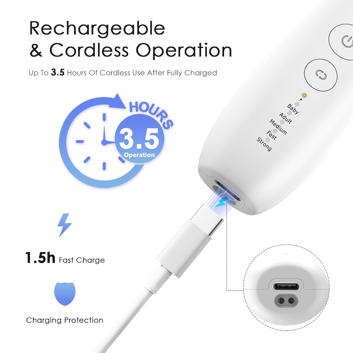 Professional Manicure Pedicure Kit with Charging Base: Cordless 20 in 1 Electric Nail File Set for Thick toenail, 5 Speeds Nail Drill Machine for Hand Feet Buffer Grinder Trimmer Men Woman Pets Baby - Image 3