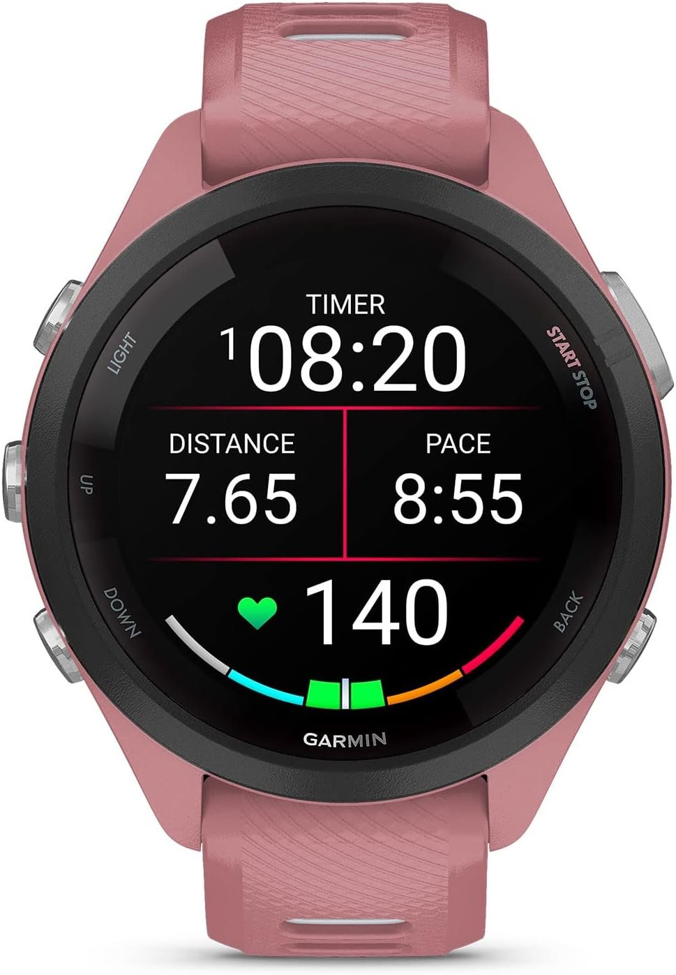 Garmin Forerunner 265S Running Smartwatch, Colorful AMOLED Display, Training Metrics and Recovery Insights, Light Pink and Powder Gray - Image 3