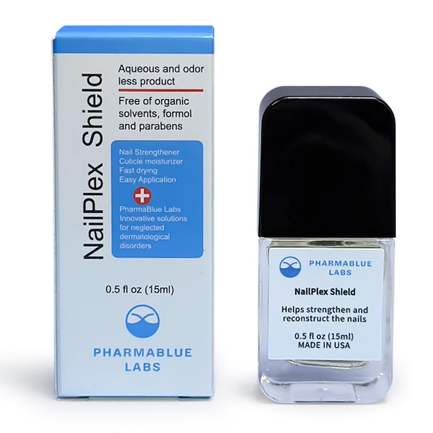 NailPlex Shield Nail Stregthener for Damaged Nails Nail Repair Advanced Formula Cuticle Serum Treatment 0.5 Fl Oz - Image 2