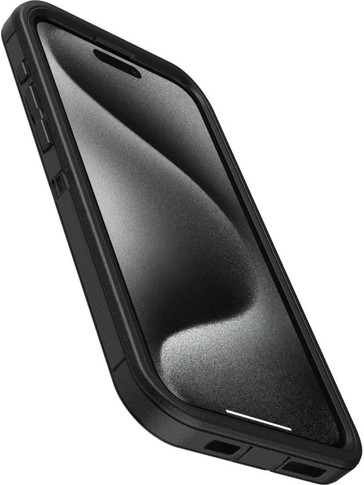 OtterBox iPhone 15 Pro Max (Only) - Defender Series Case - Black - Case Only - Screenless - Rugged & Durable - with Port Protection - Microbial Defense Protection - Image 4