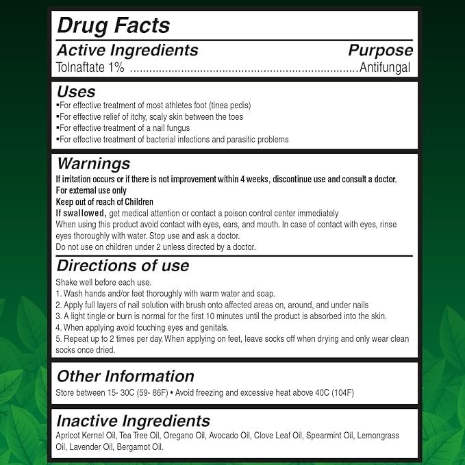 Viking Revolution Toenail Fungus Treatment Extra Strength with 1% Tolnaftate OTC - Nail Fungus Treatment for Toenail Tea Tree Oil Fungus Nail Treatment - Athletes Foot Toe Fungus Treatment Oregano Oil - Image 8