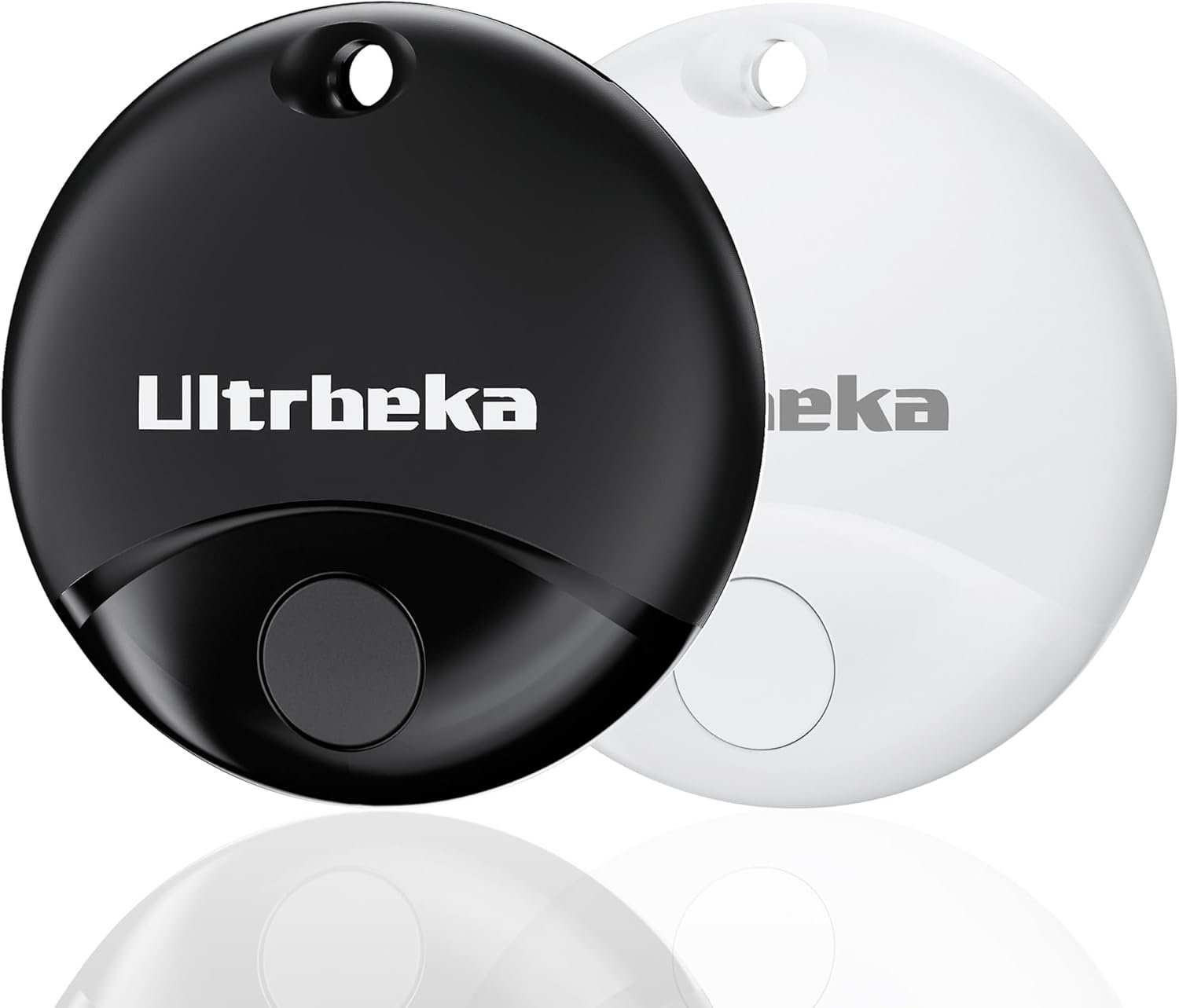 Air Tag 2 Pack Work with Apple Find My (iOS only), Item Finder Tag, Waterproof Mini Trackers for Bags, Luggage, Package, Comes with 2 Keyrings - Image 2