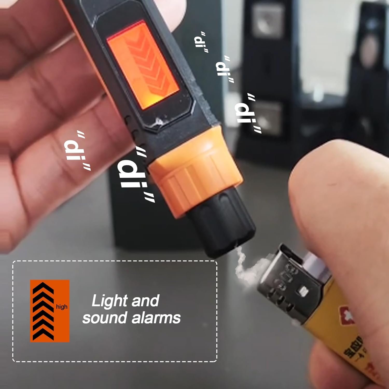 Natural Gas Leak Detector, Portable Gas Sniffer with Audible & Visual Alarm, for Combustible Gas Like Methane, Propane -50A - Image 6