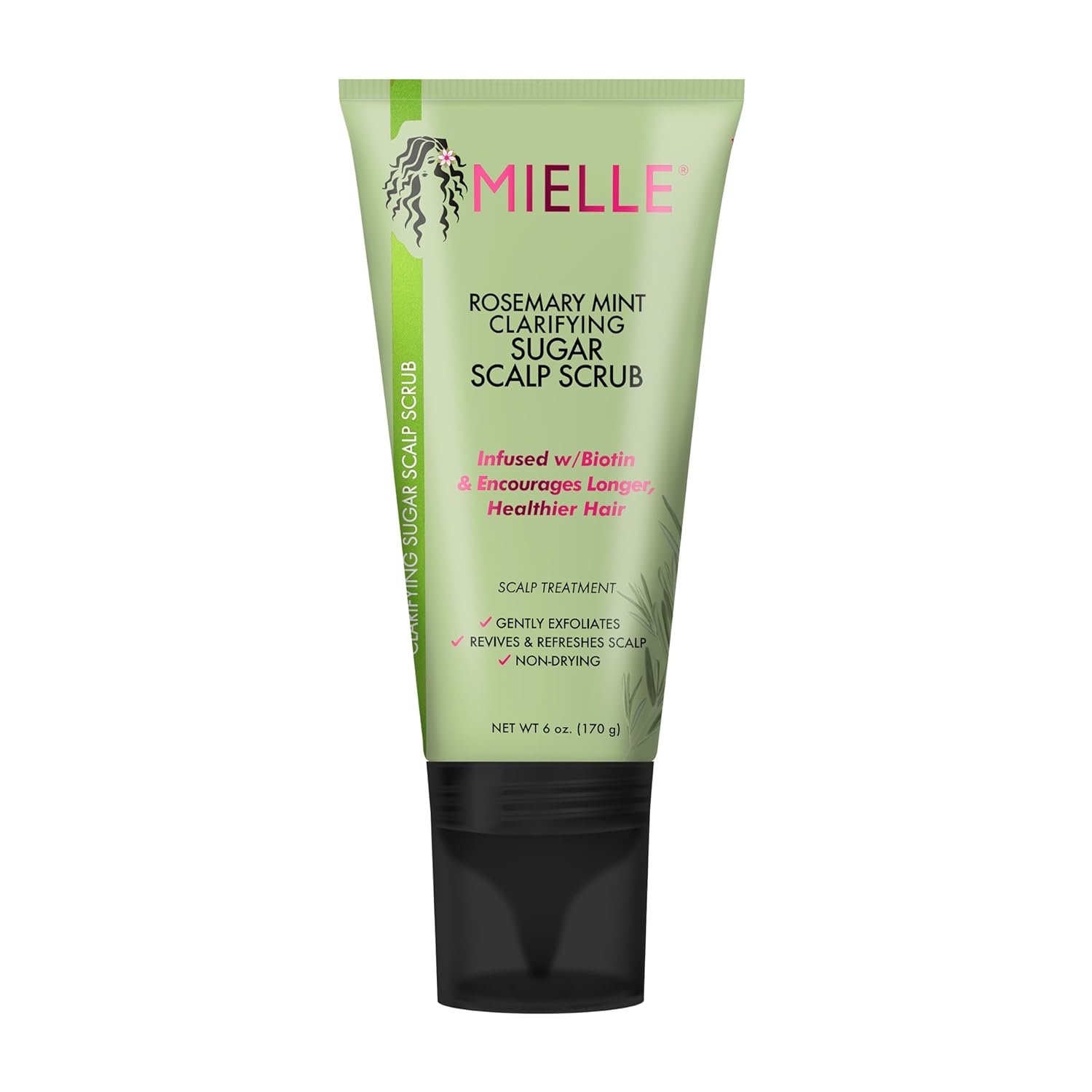 Mielle Organics Rosemary Mint Pre-Shampoo Clarifying Sugar Hair Scalp Scrub, 6 Ounce - Image 2