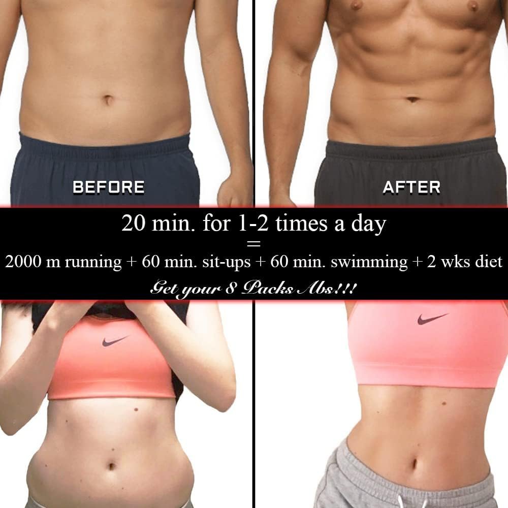 EMS Muscle Stimulator, ABS Stimulator, Abdominal Toning Belt Home Office Fitness Workout Equipment for Abdomen - Image 9