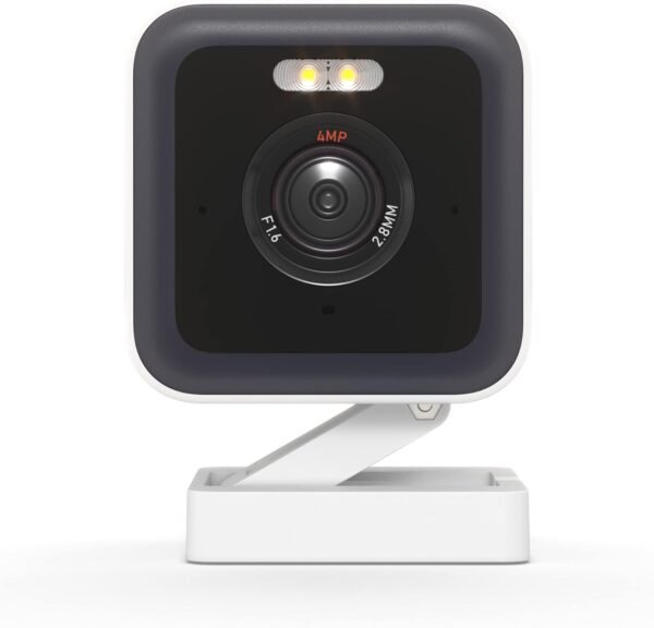 WYZE Cam v3 Pro 2K Indoor/Outdoor Wi-Fi Security Camera with Color Night Vision, Edge AI, Integrated Spotlight & Siren, 2-Way Audio, Compatible with Alexa & Google Assistant, White - Image 2