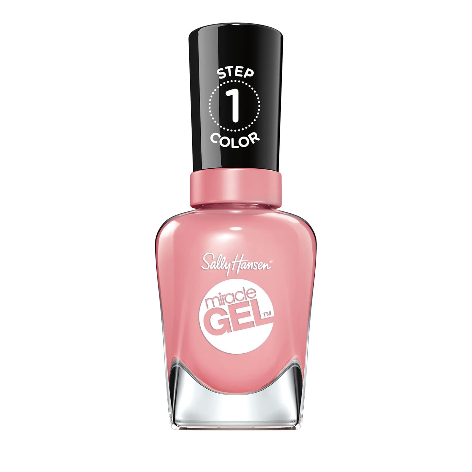 Sally Hansen Miracle Gel™, Satel-lite Pink, Long Lasting, Gel-Like Formula, No UV Lamp Needed, Pink Nail Polish - Image 2