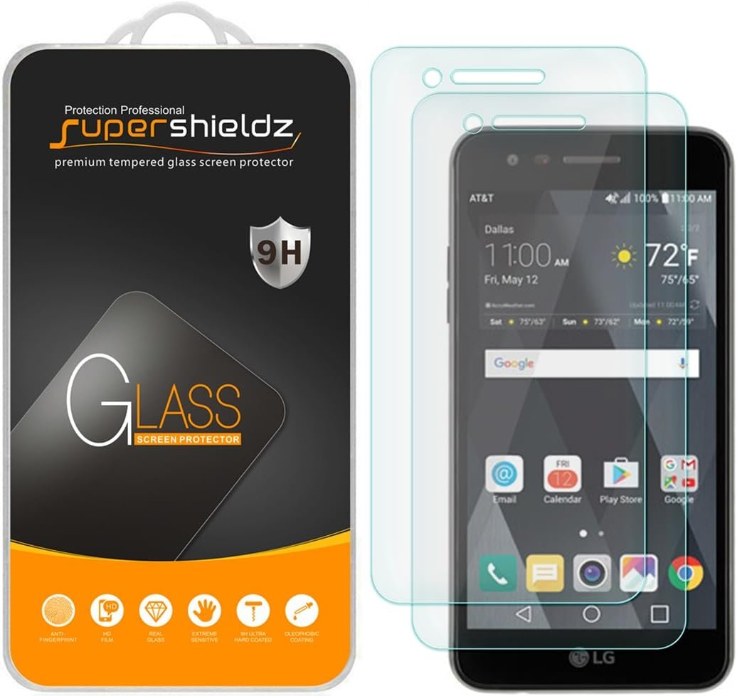 Supershieldz (2 Pack) Designed for LG Phoenix 3 (AT&T) Tempered Glass Screen Protector, Anti Scratch, Bubble Free - Image 2