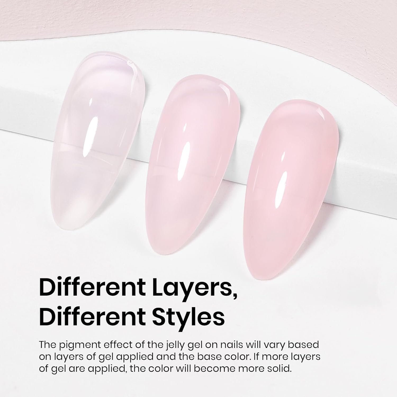 Beetles Neutral Gel Nail Polish 15ml Nude Pink Polish Set Pink Jelly Soak Off U V LED Nail Lamp Translucent Nail Art Gel - Image 4