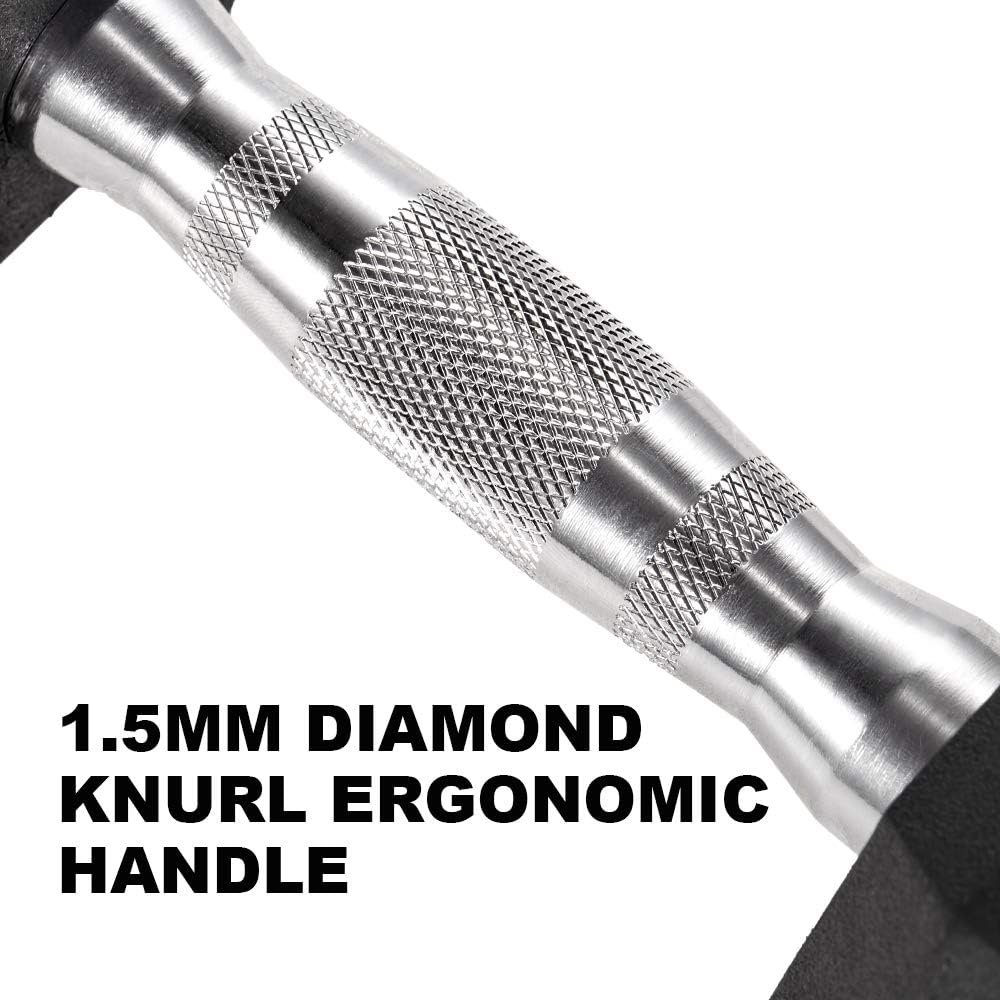 PAPABABE Dumbbell Set 60 lb, 100 lb, 150 lb, 170 lb, 210 lb, 230 lb Dumbbells with Rack for Home Gym Strength Training and Fitness - Image 6