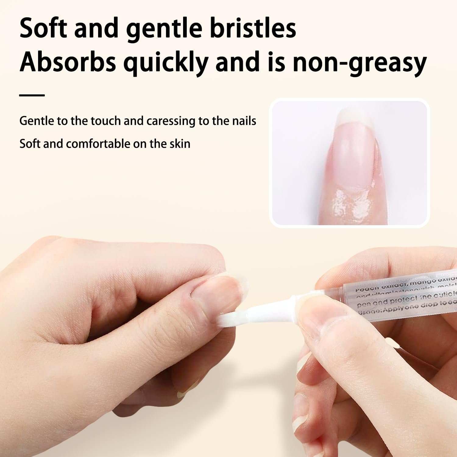 Cuticle Oil Pen Sweet Almond Nail Growth Serum and Repair Treatment Hydrating Oil for Dry Cuticles and Skin Cuticle Buddy Revitalize Nails with Radiant Nail Growth Oil (6pcs pens) - Image 6