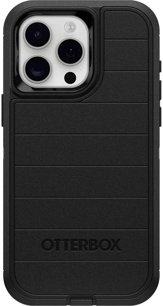 OtterBox iPhone 15 Pro Max (Only) - Defender Series Case - Black - Case Only - Screenless - Rugged & Durable - with Port Protection - Microbial Defense Protection - Image 2