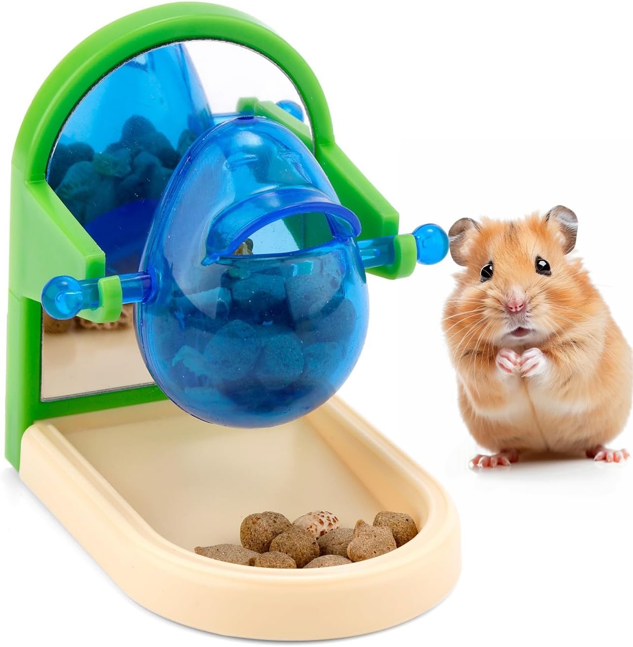 Rat Enrichment Toys, Rat Foraging Toys for Pet Rats Interactive Foraging Toys Intelligence Growth Rat Cage Puzzle Toy Treat Dispensing Slow Feeder for Rat Bird Parakeet Cockatiel Conure Rodent (Arch) - Image 2