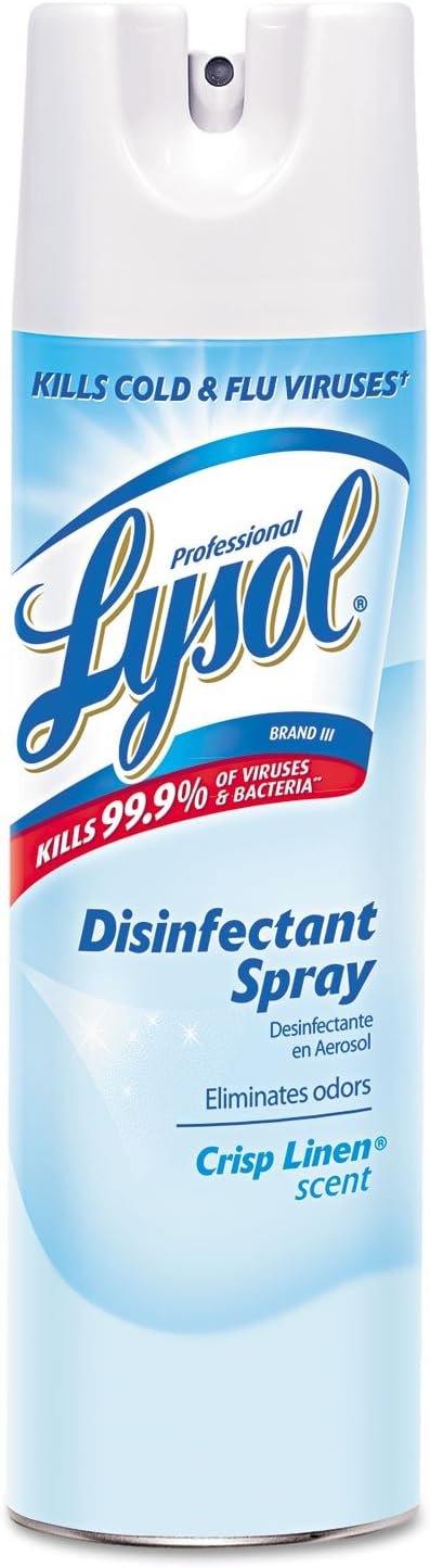 Lysol - RAC74828CT Professional Disinfectant Spray, Crisp Linen, 228oz (12X19oz) - Image 2