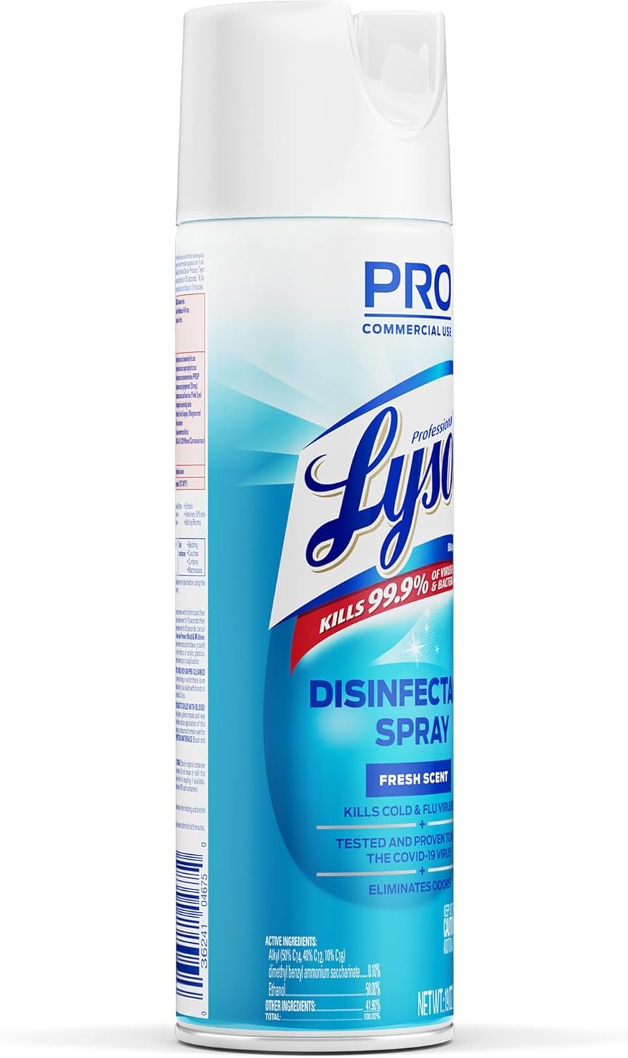 Lysol - RAC04675CT Professional Disinfectant Spray, Fresh, 228oz (12X19oz) - Image 3