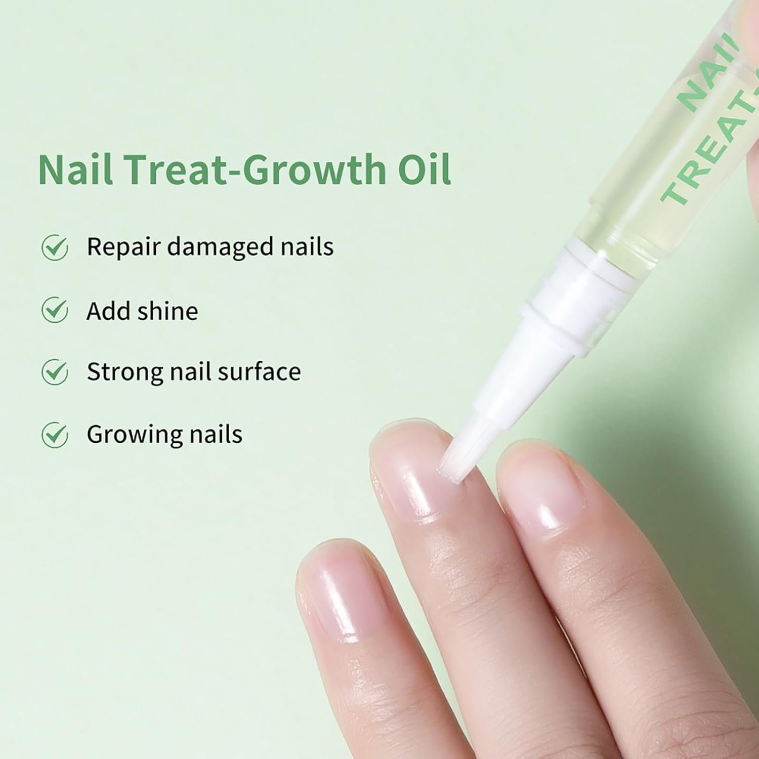 Nail Growth Oil Pen, Cuticle Oil Pen for Nail Growth, Nail Strengthener, Cuticle Oil for Nails, For Repair Damaged Nails, Add Shine, Strong Nail Surface, Growing Nails - Image 3