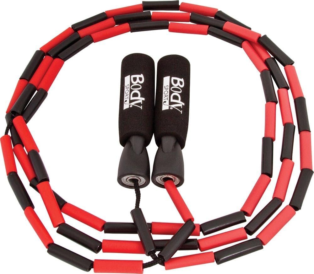 BodySport ZZR184 Beaded Jump Rope - Expand Your Workout Routine - Foam Handles for Firm Grip - 9 Ft. Rope - Image 10