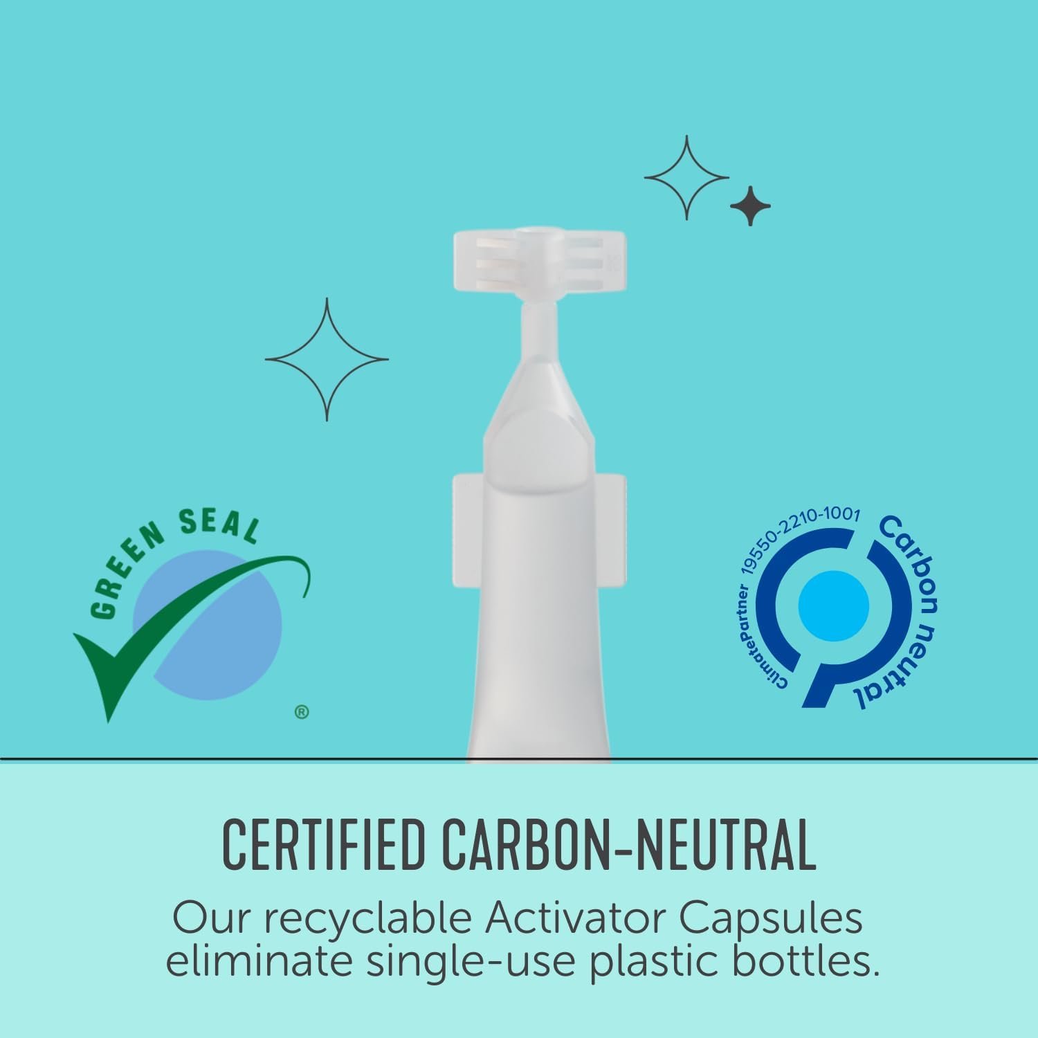 Force of Nature Activator Capsules - Concentrate Refills for Eco-Friendly, All Purpose Disinfectant Cleaning Spray - Kitchen, Bathroom, Toilet, Glass - Cleaning Supplies, 50 Count, Year Supply (3ml) - Image 5