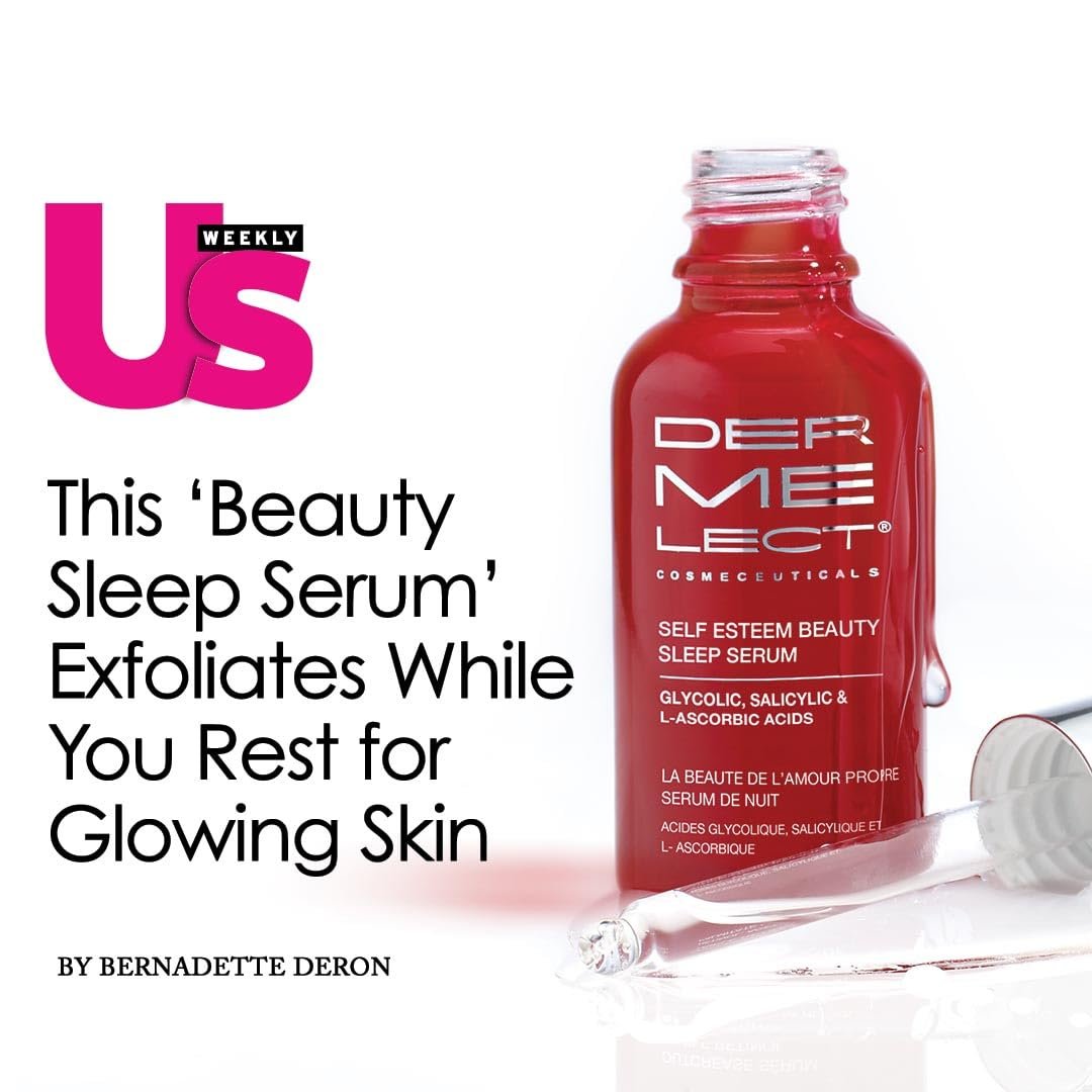 Dermelect Cosmeceuticals Self-Esteem Beauty Sleep Serum for Face - Glycolic Acid, Salicylic Acid, L-Ascorbic Acid, Resurfacing Serum for Acne Spots, Pores, Wrinkles, 1 oz - Image 10