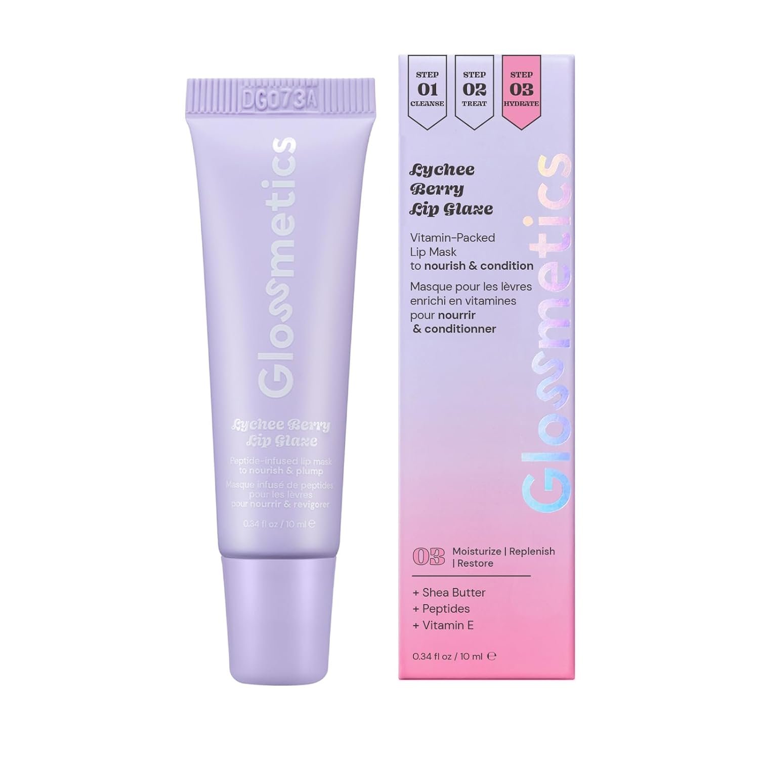 Glossmetics Lychee Berry Lip Glaze - Overnight Lip Mask for Dry Lips. Fruit Butter Lip Mask, Hydrating and Moisturizing Lip Balm for Soft, Smooth Lips. Clear, 10ml - Image 2