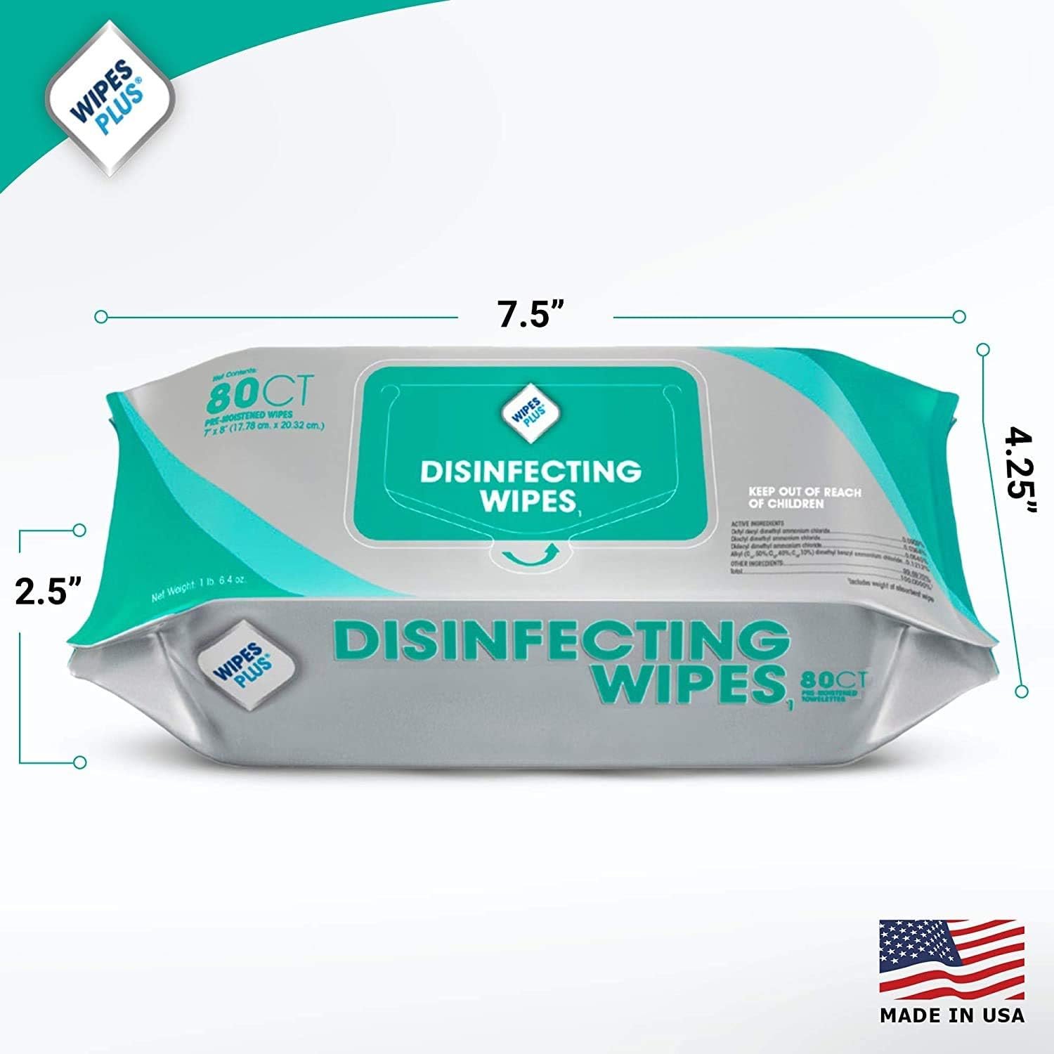 Disinfecting Wipes - Industrial Strength Sanitizing Wipes - Pack of 80 Disinfectant Wipes - Made in the USA - Image 4