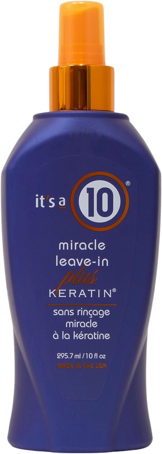 It's a 10 Haircare Miracle Leave-In Plus Keratin, 10 Fl. Oz (Pack of 1) & It's A 10 Miracle Deep Conditioner Plus Keratin for Unisex, 17.5 Ounce - Image 3