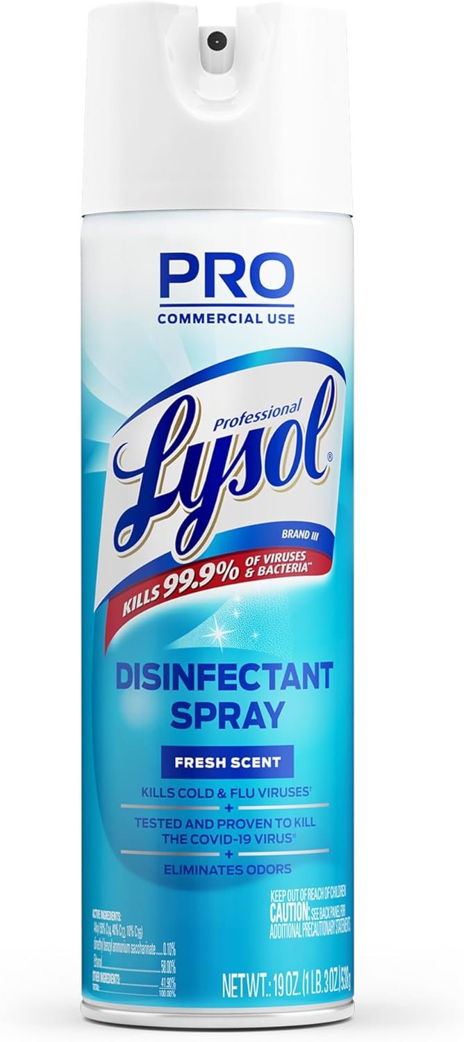 Lysol - RAC04675CT Professional Disinfectant Spray, Fresh, 228oz (12X19oz) - Image 2