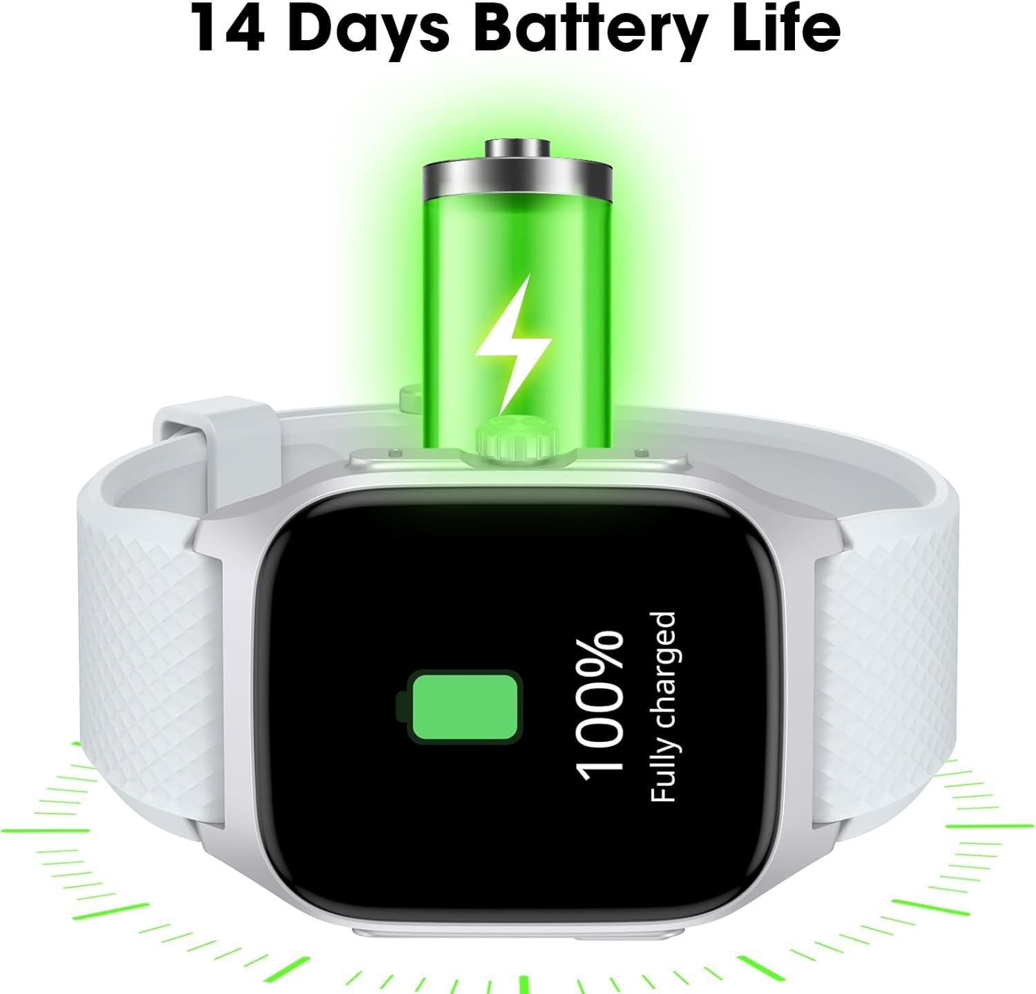 Smart Watch Classic Style for Men, Metal Watch, 14 Days Battery Heart Rate Step Tracker No App/Phone Required, 10 Meters Waterproof, Bluetooth Call(Answer/Dial Calls), 1.85'' AMOLED Display - Image 5