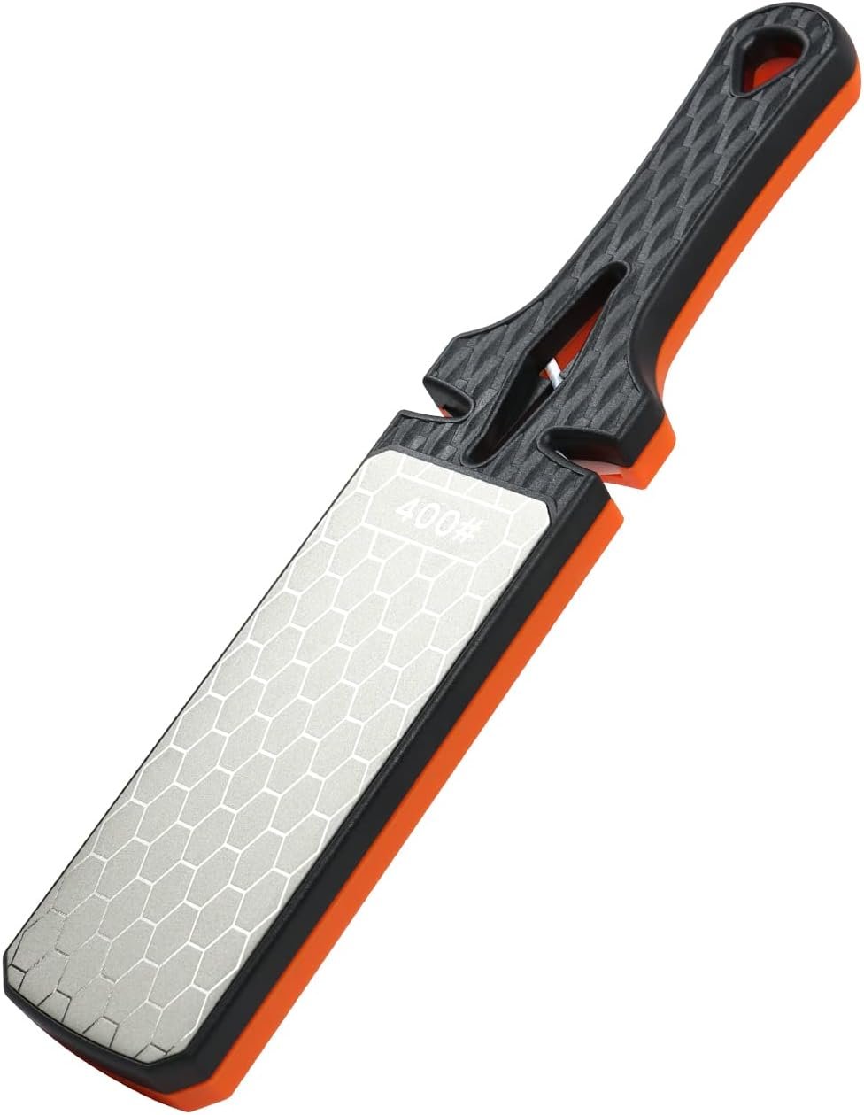 Diamond Sharpening Stone,400/1000 Grit Handheld Double-Sided Diamond Sharpener 5 in 1 Honeycomb Surface Knife Sharpener Plate Whetstone with Ceramic & Tungsten Steel Scissor Slot for Kitchen Outdoor - Image 2