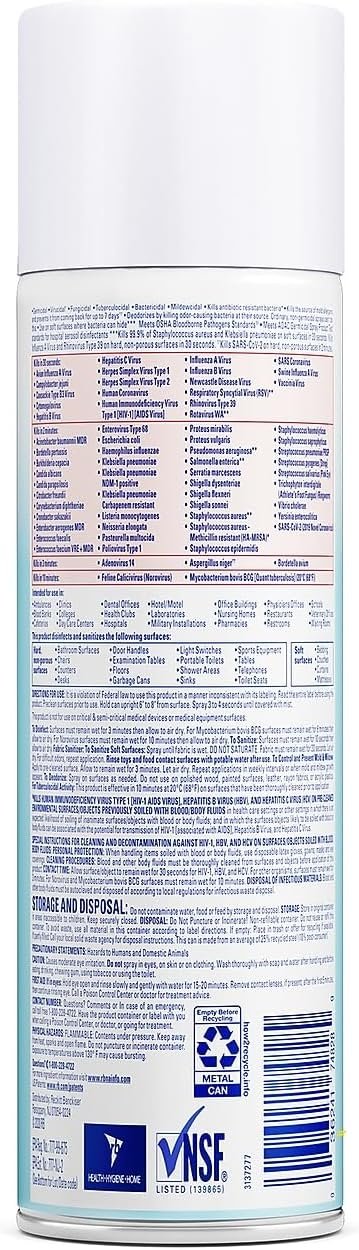 Lysol - RAC74828CT Professional Disinfectant Spray, Crisp Linen, 228oz (12X19oz) - Image 4