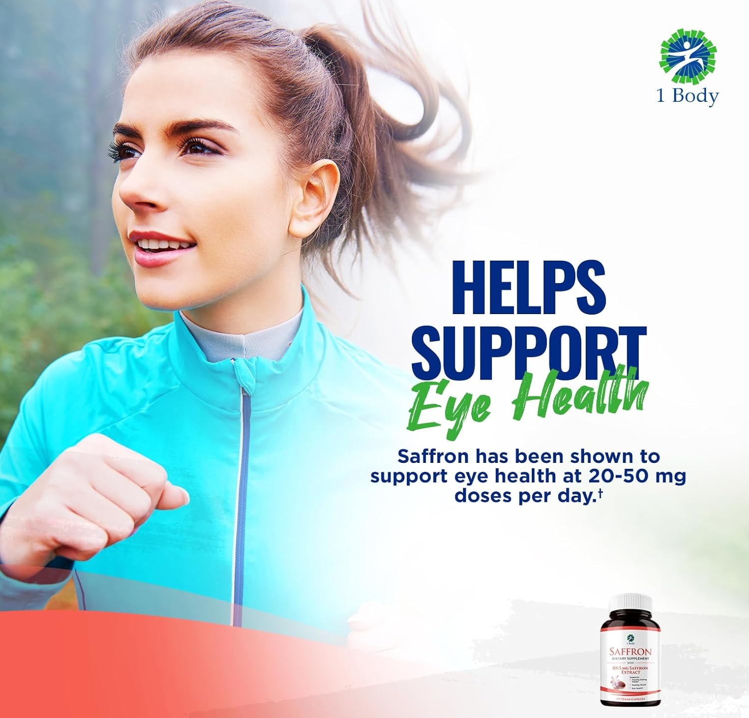 1 Body Saffron Extract 8825 – Antioxidant & Mood Support Saffron Supplement – 88.5 mg of Pure Safranal per Vegetarian Capsule - Image 8