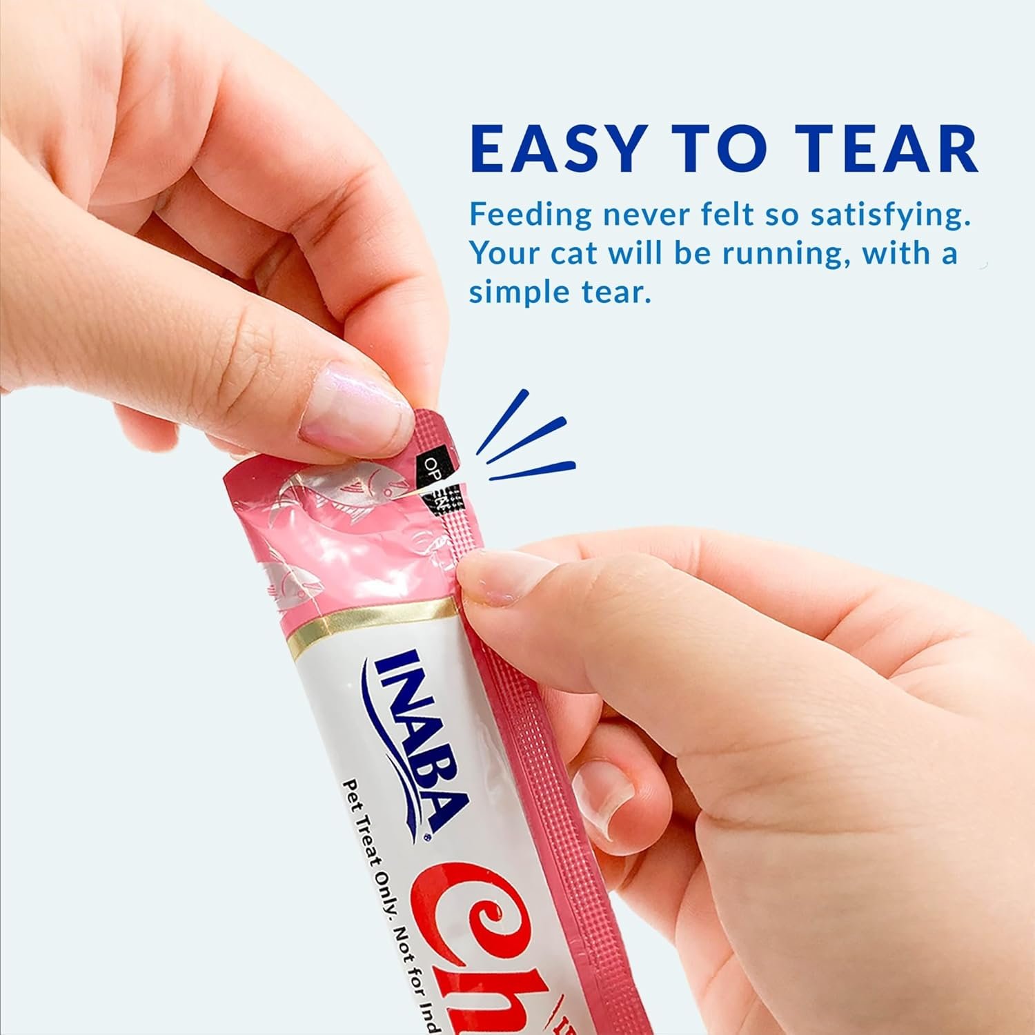 INABA Churu Cat Treats, Grain-Free, Lickable, Squeezable Creamy Purée Cat Treat/Topper with Vitamin E & Taurine, 0.5 Ounces Each Tube, 40 Tubes, Tuna Variety Box - Image 6