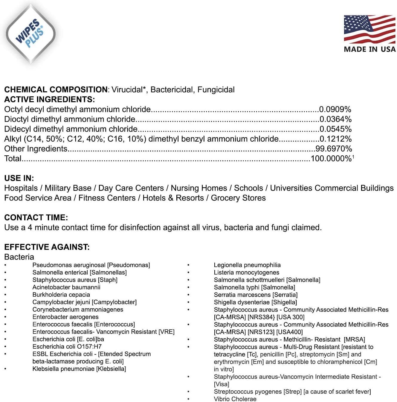 Disinfecting Wipes - Industrial Strength Sanitizing Wipes - Pack of 80 Disinfectant Wipes - Made in the USA - Image 5