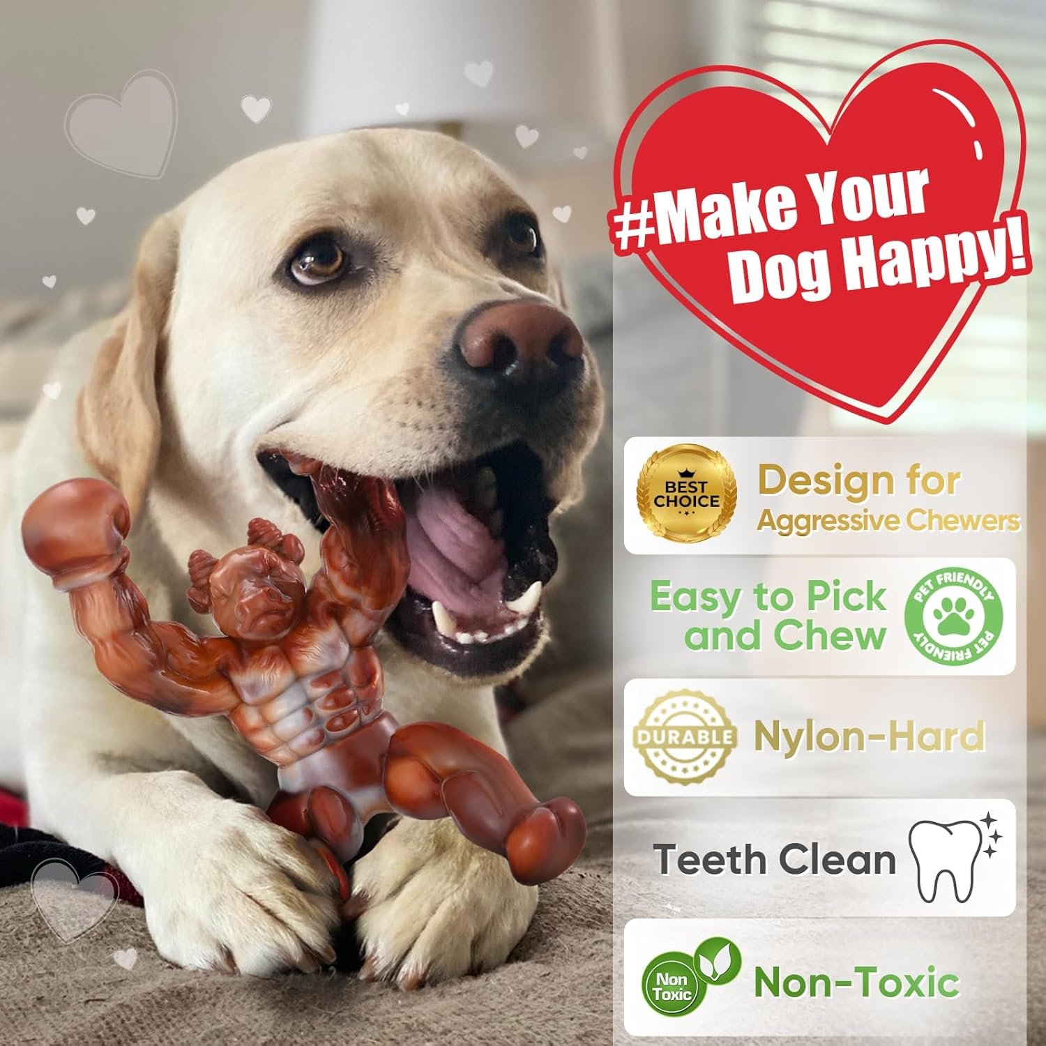 Dog Toys for Aggressive Chewers, Indestructible Dog Toys, Tough Dog Toys for Aggressive Chewers, Dog Toys to Keep Them Busy, Dog Chew Toys for Small/Medium/Large Dogs - Image 4