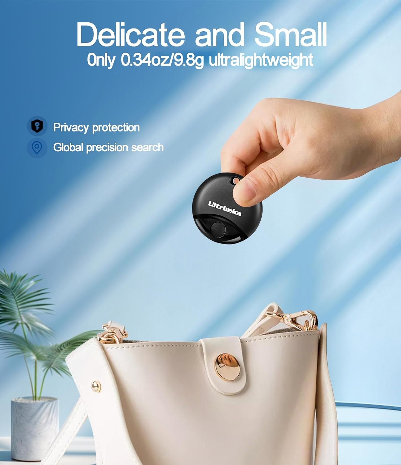 Air Tag 2 Pack Work with Apple Find My (iOS only), Item Finder Tag, Waterproof Mini Trackers for Bags, Luggage, Package, Comes with 2 Keyrings - Image 7