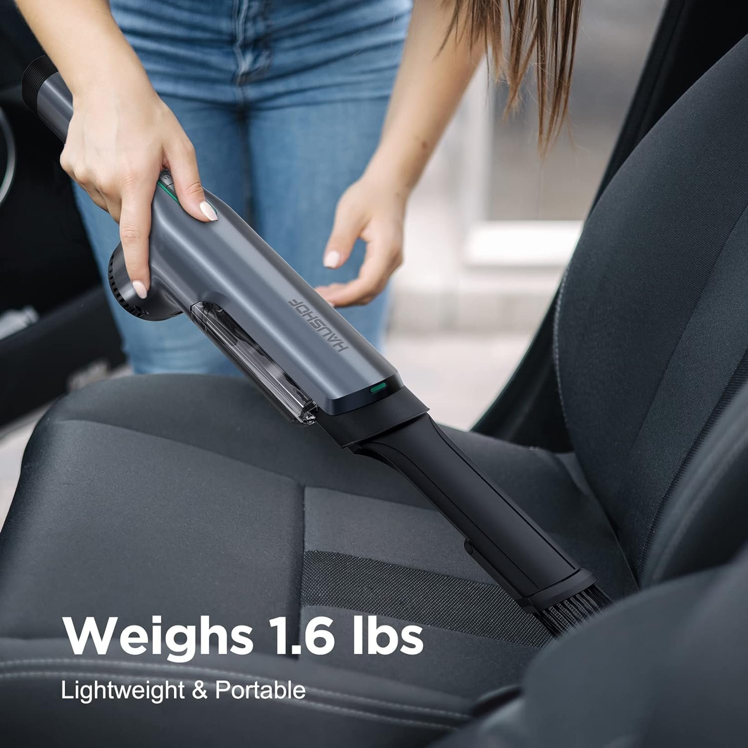 HAUSHOF Handheld Vacuum Cordless, 120W Brushless Motor, lightweight, Portable, Fast-Charging Hand Vac with 12000Pa Powerful Suction and Multifunctional Attachments, Ideal for Home, Office, Pet and Car - Image 5