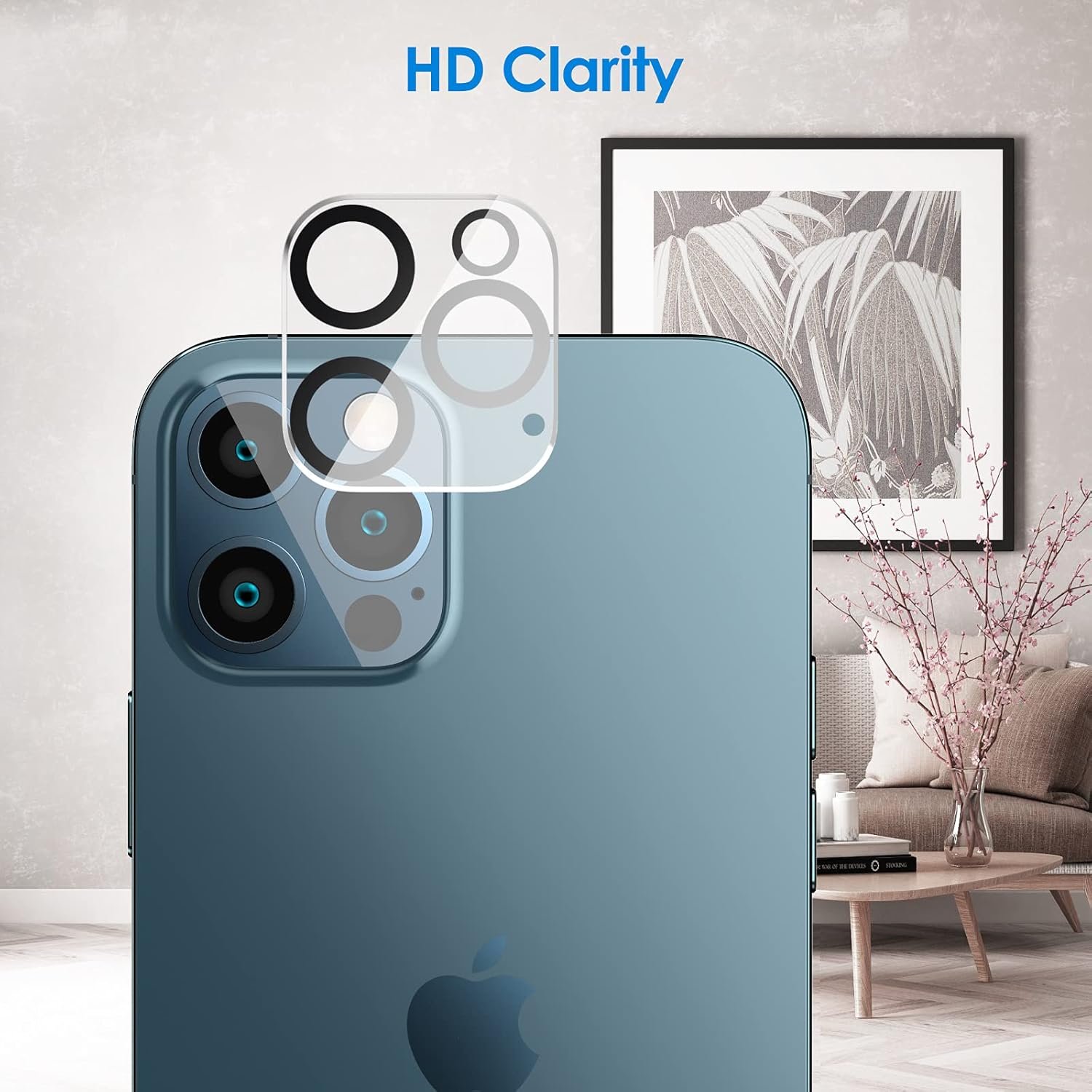 JETech Privacy Screen Protector for iPhone 12 Pro Max 6.7-Inch with Camera Lens Protector, Anti Spy Tempered Glass Film, 2-Pack Each - Image 4